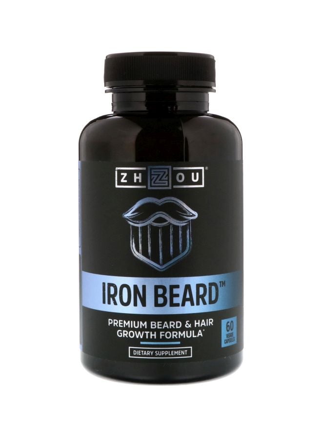 Zhou Nutrition - Iron Beard Dietary Supplement - 60 Veggie Capsules - Image 1