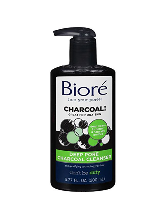 Biore Deep Pore Charcoal Cleanser Black  - Image 1
