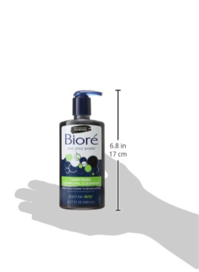 Biore Deep Pore Charcoal Cleanser Black  - Image 2