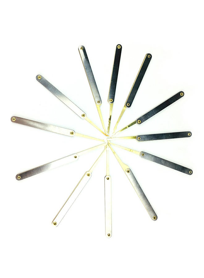 15-Piece Professional Repair Fixing Lock Unlock Tool Set Gold/Brown 14 x 2.5 x 5.5cm  - Image 4
