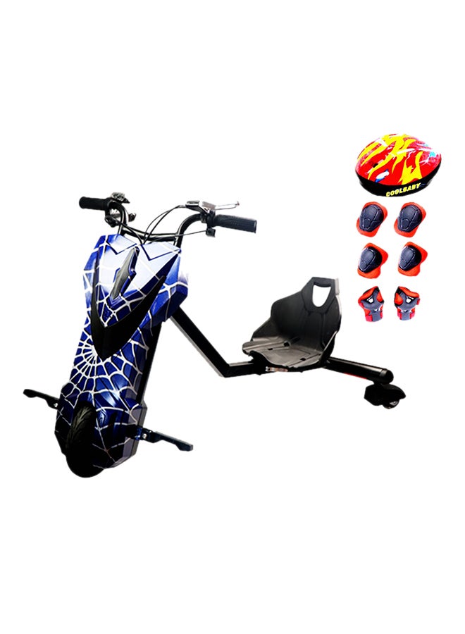 Cool Baby Drifting Electric Power Scooter With Helmet And Accessories Blue - Image 1