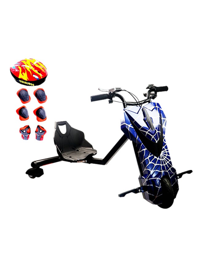 Cool Baby Drifting Electric Power Scooter With Helmet And Accessories Blue - Image 2