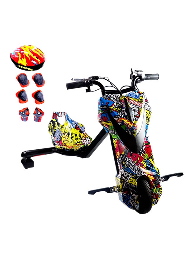 Cool Baby Drifting Electric Super Power Scooter 360 Degree Drift Car High Speed & Bluetooth & Adjustable 3 Wheel Toy Multicolour - Image 2