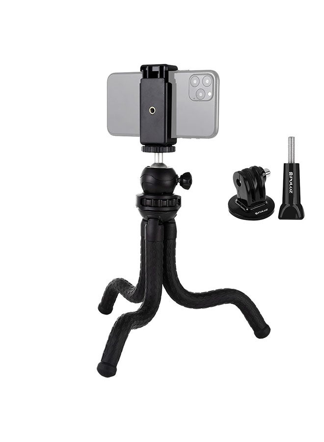 4-Piece Flexible Hose Sponge Octopus Tripod Set Black - Image 4