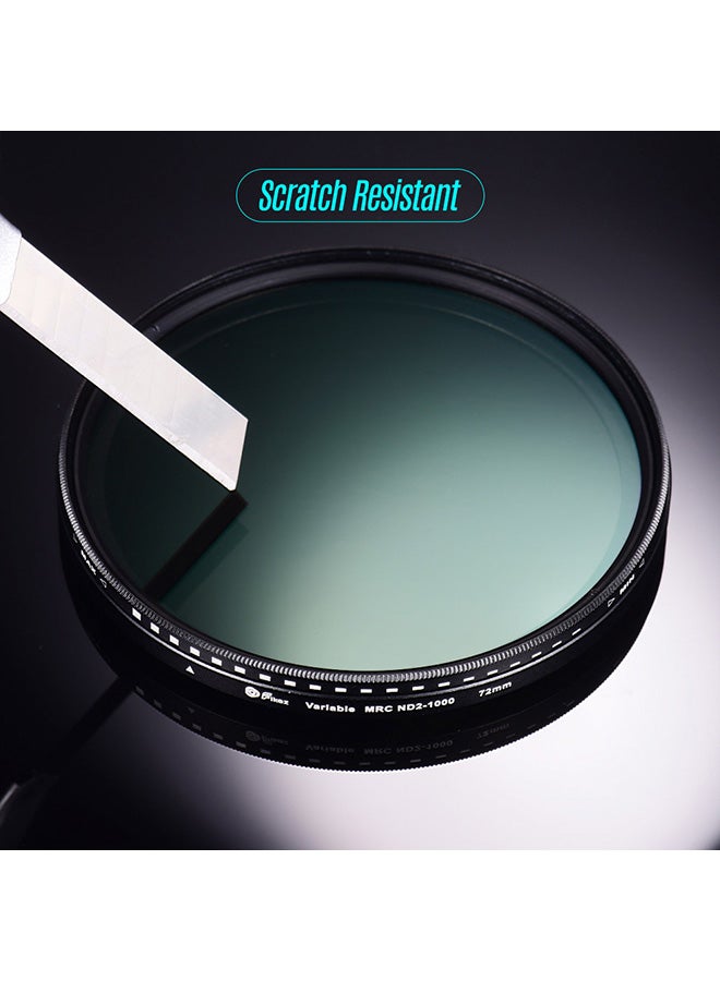 Fikaz 72mm Ultra Slim Variable ND Filter Black  - Image 4
