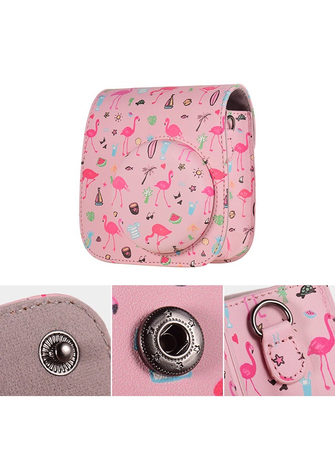Generic - Portable Instant Camera Case Bag Pink - Image 1