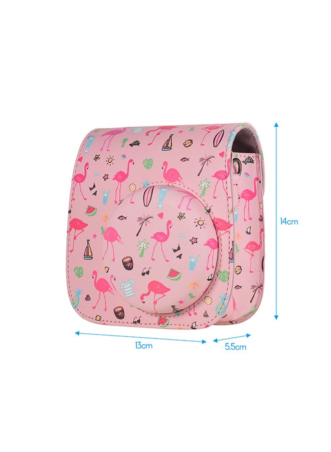 Generic - Portable Instant Camera Case Bag Pink - Image 1