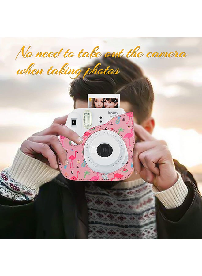 Generic - Portable Instant Camera Case Bag Pink - Image 1