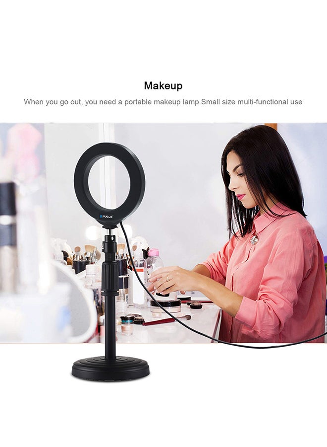 بولوز مصباح تصوير فوتوغرافي حلقي بإضاءة LED مقاس 4.7 بوصات أسود - Image 5