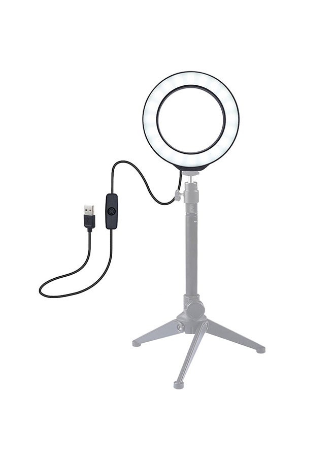 بولوز مصباح تصوير فوتوغرافي حلقي بإضاءة LED مقاس 4.7 بوصات أسود - Image 3