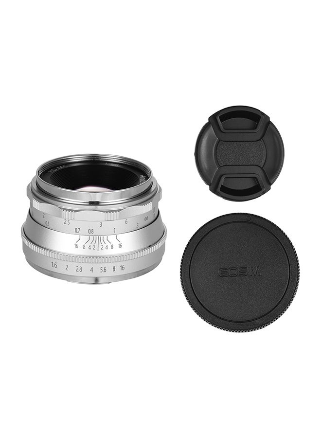 ANDOER 35mm F1.6 Manual Focus Lens 5.5x3.8cm Silver  - Image 4