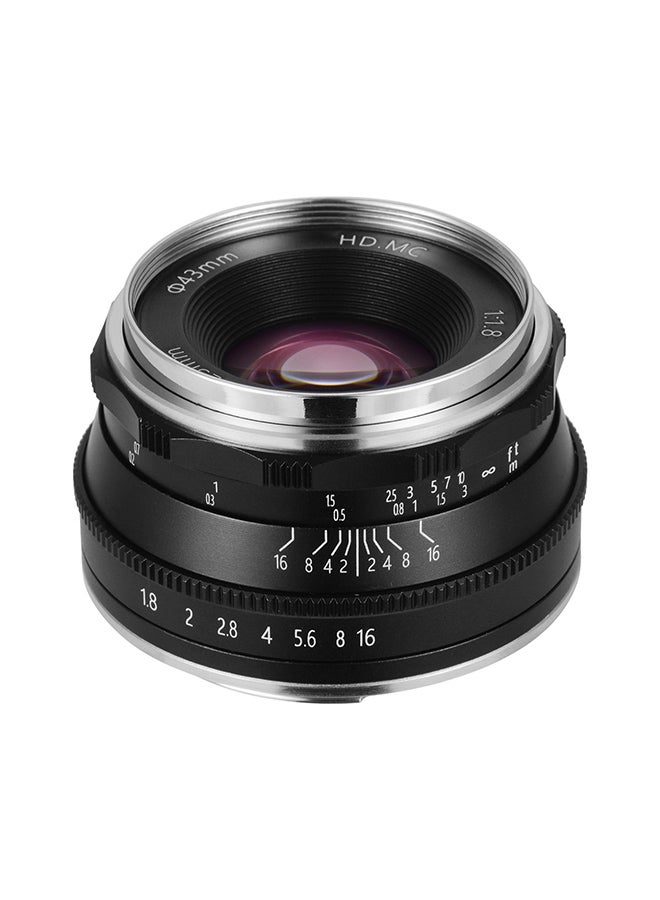 ANDOER 25mm F1.8 Manual Focus Lens 5.5x3.8cm Black  - Image 3