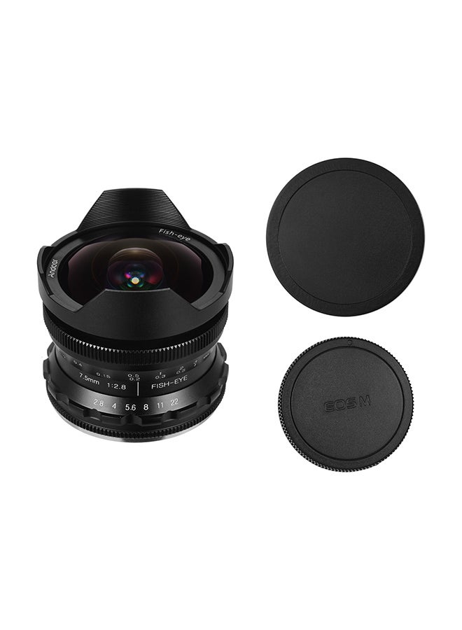 ANDOER 7.5mm Manual Focus Fisheye Lens 0.75cm Black  - Image 2