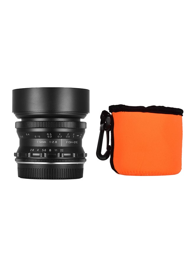 ANDOER 7.5mm Manual Focus Fisheye Lens 6.1x6cm Black  - Image 3