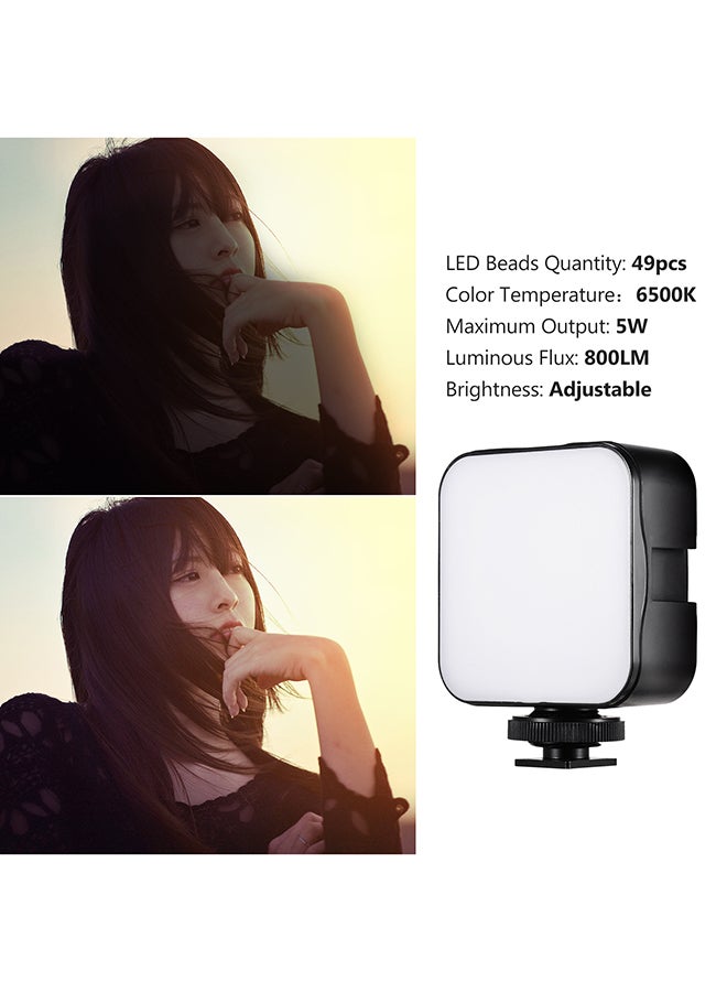 أندوير مصباح LED صغير لتصوير الفيديو أسود - Image 4