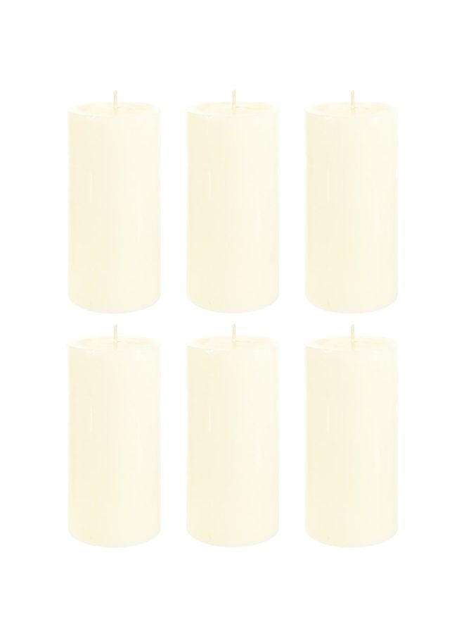 Mega Candles 6-Piece Pillar Candle CGA002-I-6 3inch - Image 1