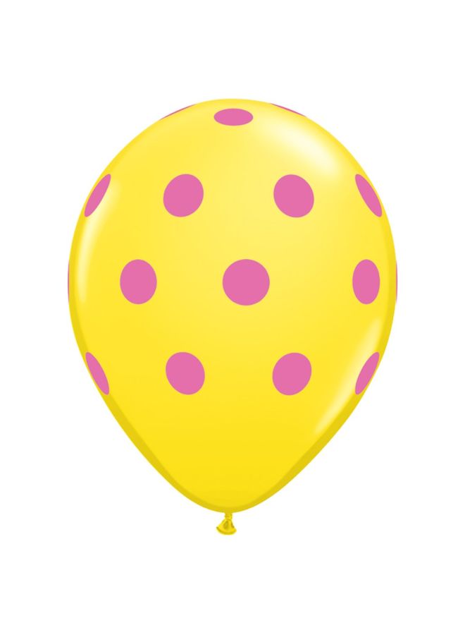 Qualatex - 6-Piece Polka Dot Printed Balloons 10240 11inch - Image 1