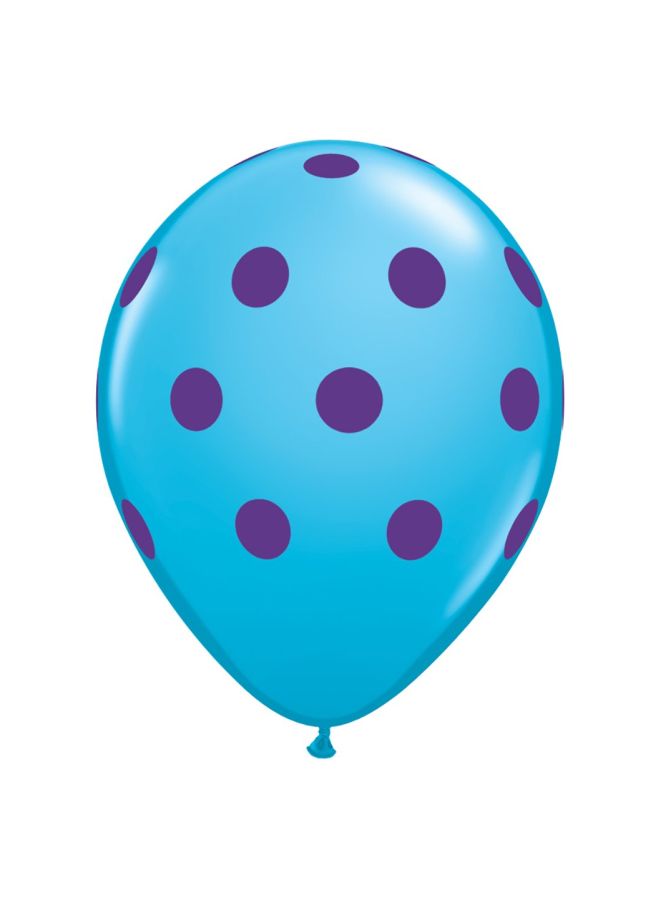 Qualatex - 6-Piece Polka Dot Printed Balloons 10240 11inch - Image 1