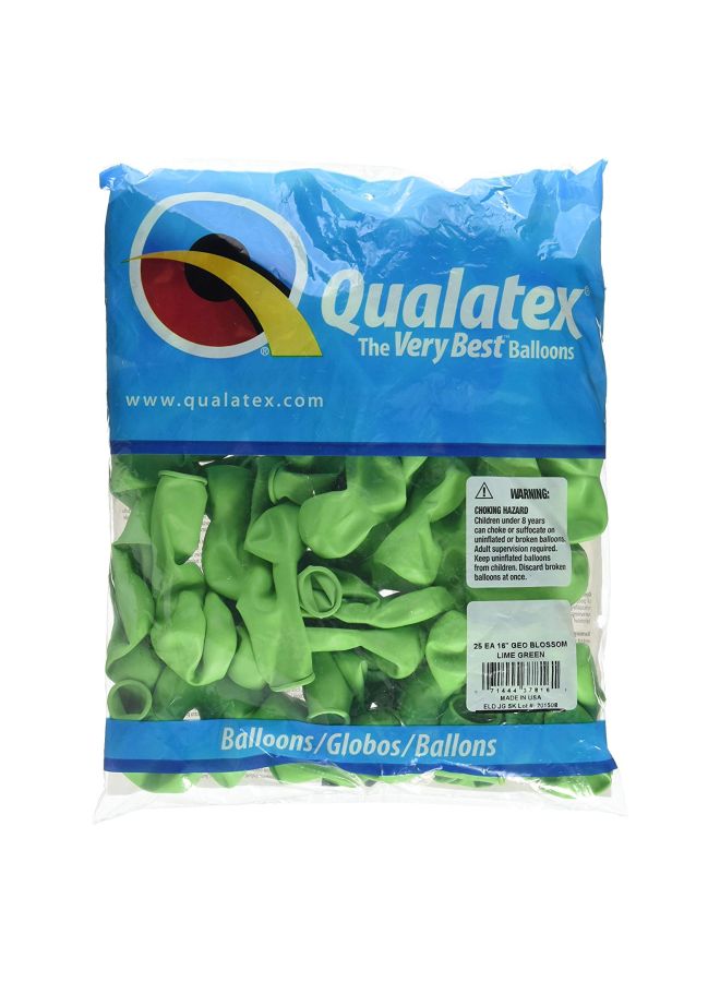 Qualatex - Pack Of 25 Geo Blossom Latex Balloons 37816 16inch - Image 1