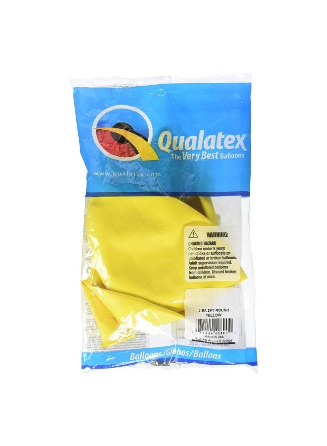 Qualatex Pack Of 2 Round Balloons 40124 3inch