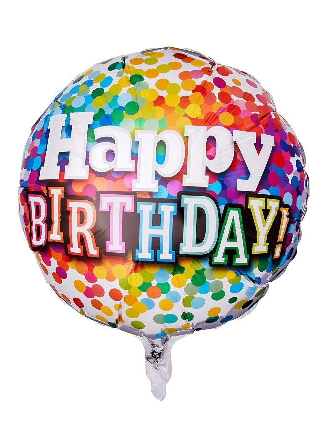 Qualatex - Happy Birthday Foil Balloon 49496 18inch - Image 1
