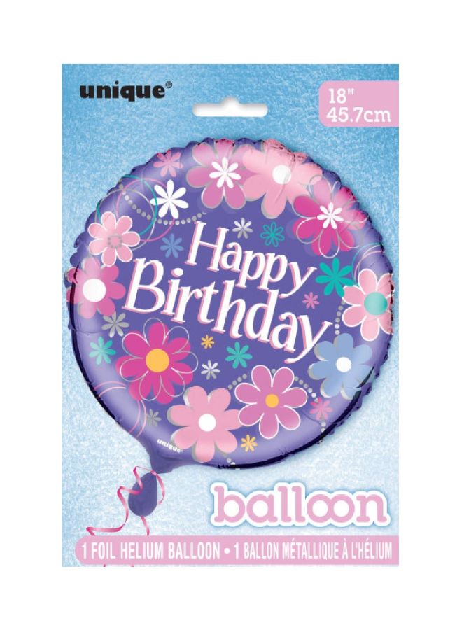 Unique - Happy Birthday Foil Balloon 40287 18inch - Image 1