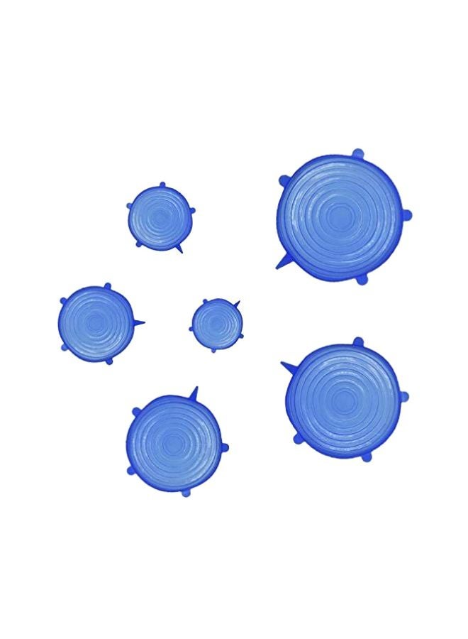 Pack Of 6 Silicone Replacement Lid Blue  - Image 1