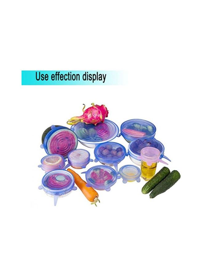 Pack Of 6 Silicone Replacement Lid Blue  - Image 2