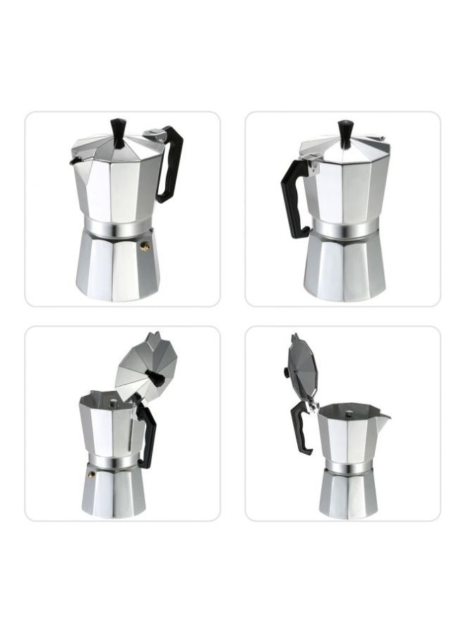 Cast Aluminum Espresso Maker Silver 18x17x8.7inch  - Image 2