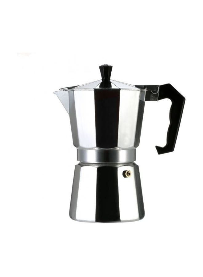 12 Cup Stove Top Espresso Coffee Maker Silver/Black 23x20.5x11.2cm - Image 2