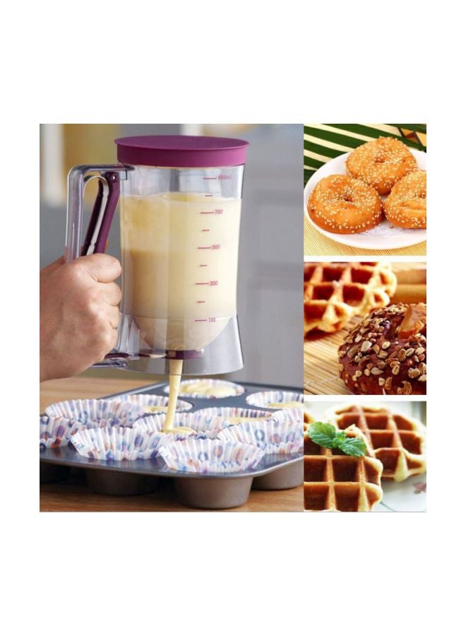 Generic - Plastic Pancake Cupcake Batter Dispenser Tool Clear 7.3x4.3inch - Image 1