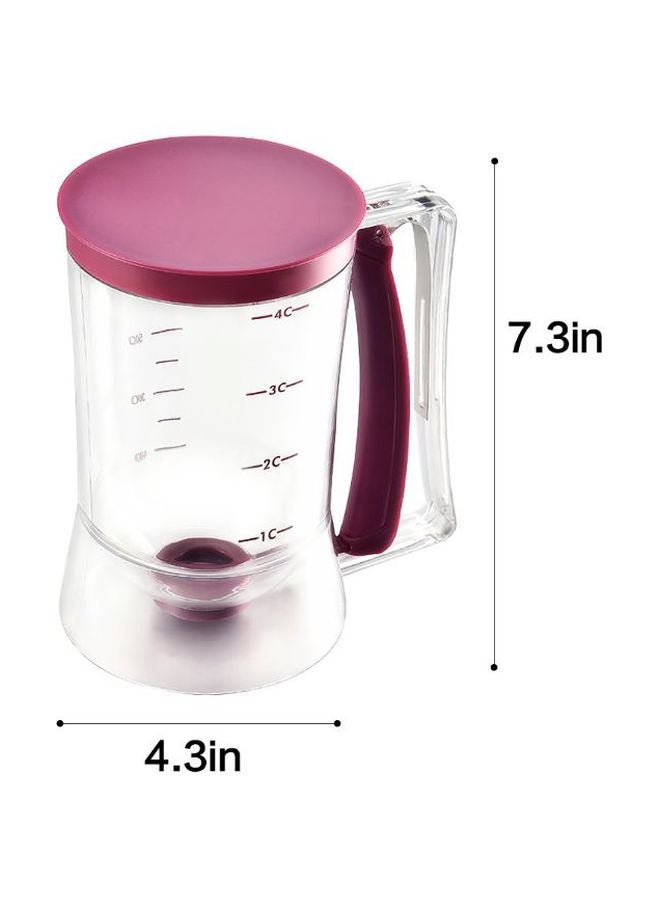 Generic - Plastic Pancake Cupcake Batter Dispenser Tool Clear 7.3x4.3inch - Image 1