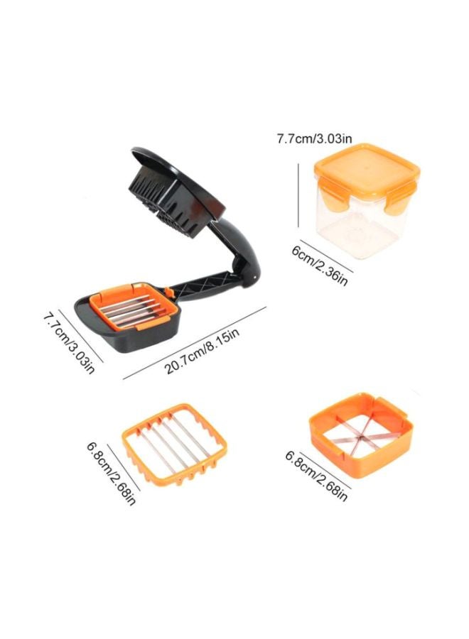 Stainless Steel 5-In-1 Chopper Black/Orange 7.7x20.7cm - v1578637008/N33641955A_2