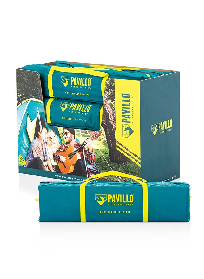 Pavillo-coolground 3person Tent 2.10m X 2.10m X 1.20m (1 Layer 190t Polyester Pu Coated) 26-68088 210 x 210 x 120cm