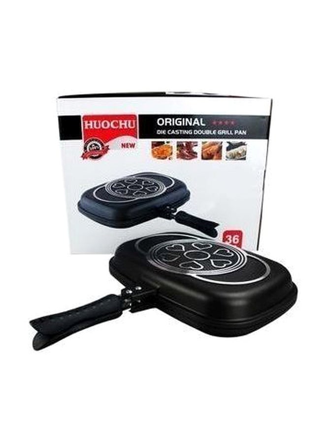 Double Side Grill Pan Black 36cm - Image 3
