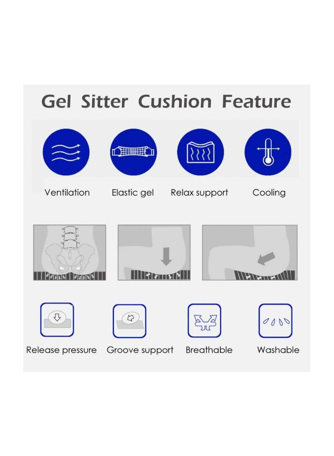 Gel Seat Cushion Blue  - Image 3