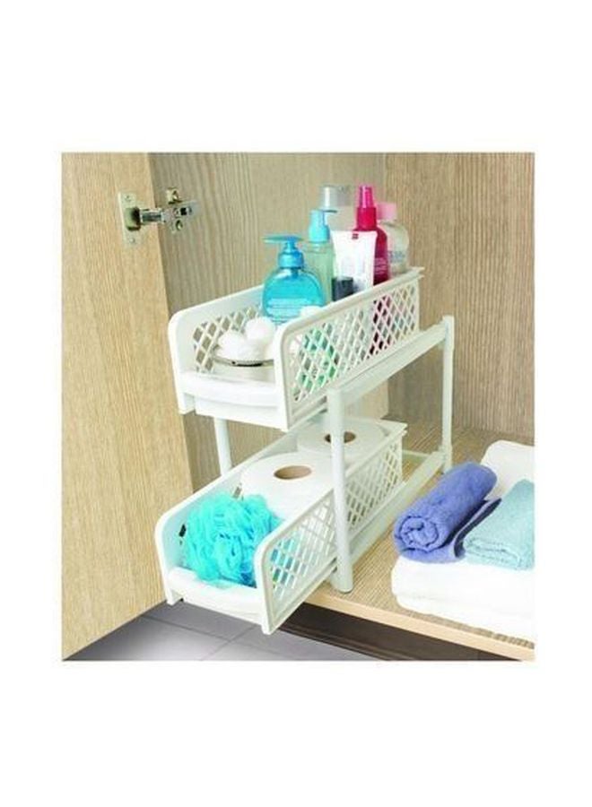 2-Tier Basket Drawer White  - Image 3