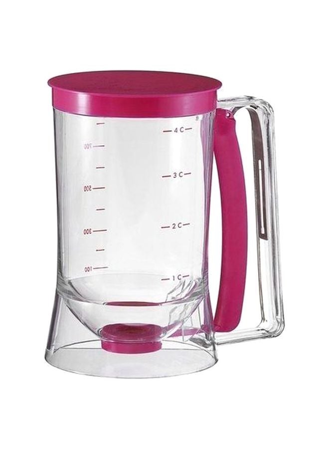 Generic - Cake Batter Dispenser Clear/Purple 17x11x18.5cm - Image 1