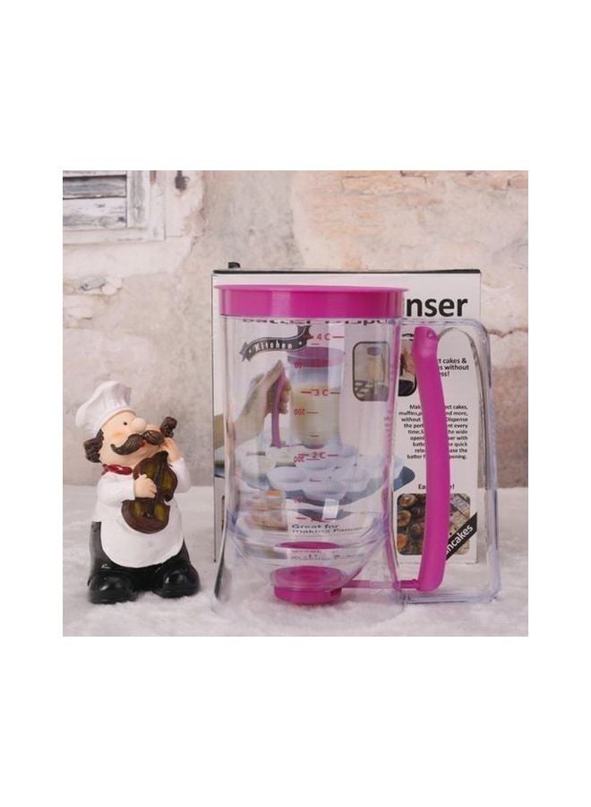 Generic - Cake Batter Dispenser Clear/Purple 17x11x18.5cm - Image 1
