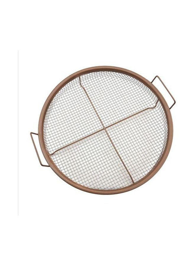 copper chef - Ceramic Copper Crisper Tray Frying Pan Copper - Image 1