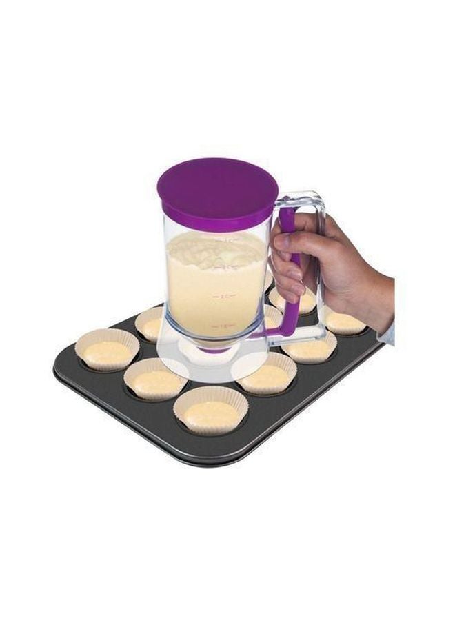 Iyoukesin Cake Batter Dispenser Clear/Purple 17x11x18.5centimeter  - Image 5