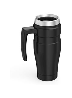 THERMOS Travel Mug With Handle Black/Silver  - Image 2