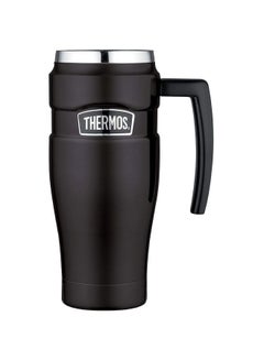 THERMOS Travel Mug With Handle Black/Silver  - Image 1