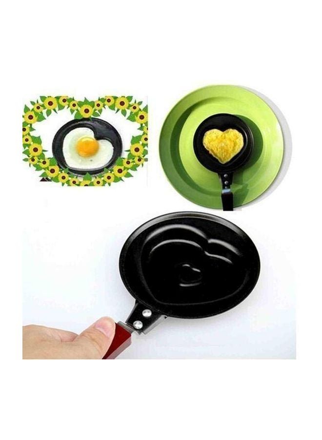 Heart Shaped Egg Frying Pan Black 12x26centimeter - Image 4