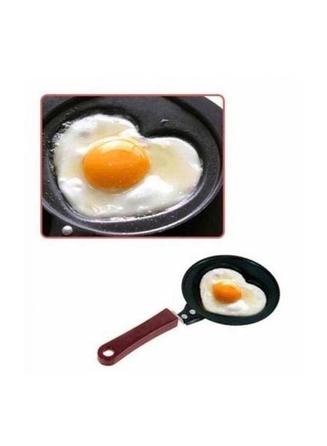 Heart Shaped Egg Frying Pan Black 12x26centimeter - Image 2