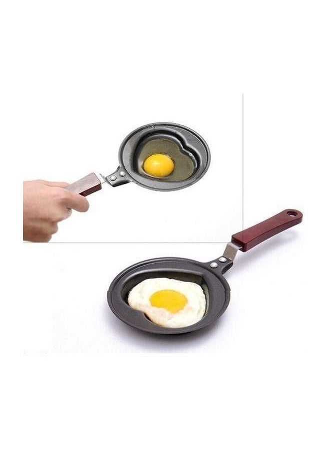 Heart Shaped Egg Frying Pan Black 12x26centimeter - Image 3