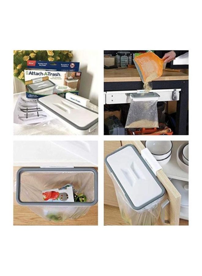 Attach A Trash Hanging Trash Bag Holder White/Grey 24.3x3x10.2cm  - Image 4