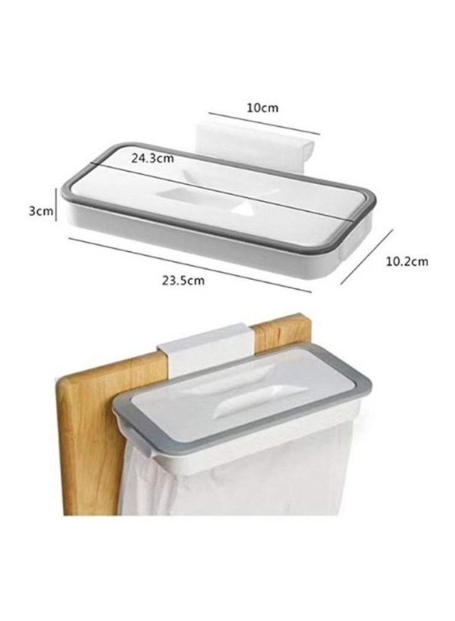Attach A Trash Hanging Trash Bag Holder White/Grey 24.3x3x10.2cm  - Image 5