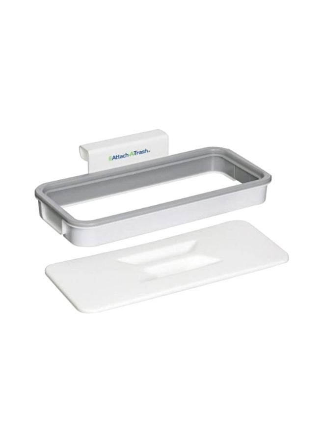 Attach A Trash Hanging Trash Bag Holder Clear/Grey 24.3x10.2x3cm  - Image 1