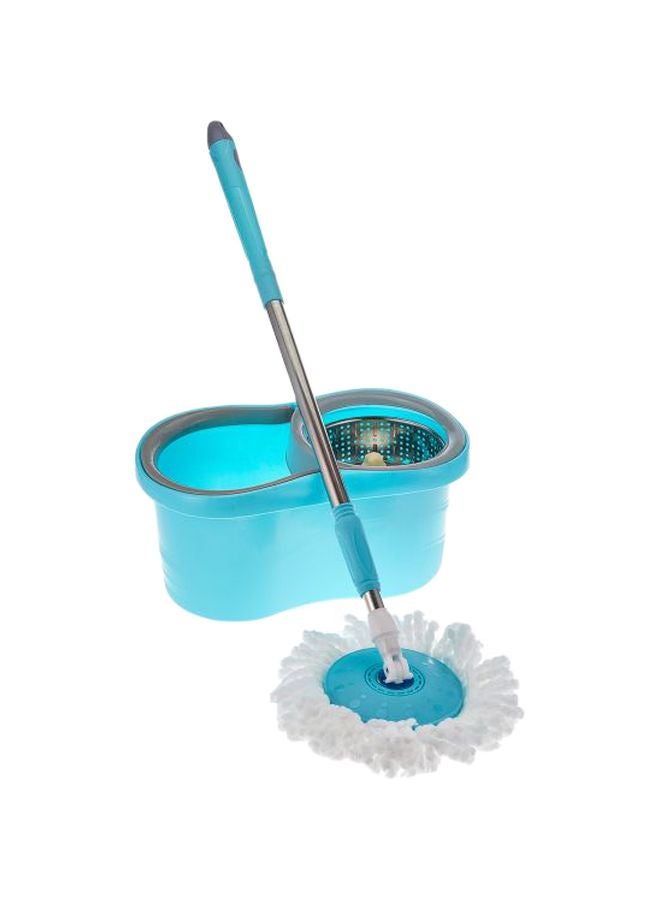 Rotating Spin Mop With Bucket Blue/White/Silver - Image 1
